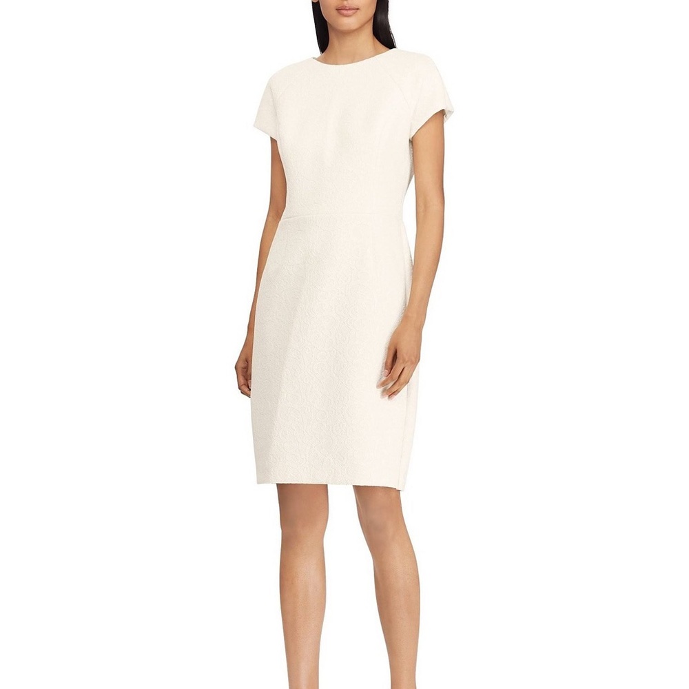 NWT Lauren Ralph Lauren Pollock Ivory Lace Cream Dress